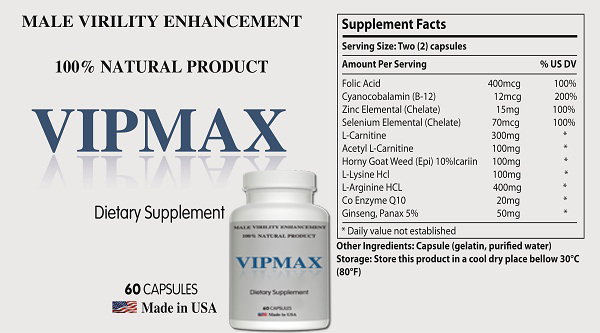 Thuốc Vipmax Pills chữa xuất tinh sớm hiệu quả
