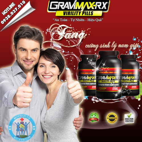 GRAVIMAX-RX cải thiện sinh lý hiệu quả