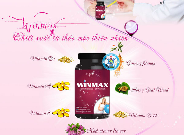  Viên uống hỗ trợ điều trị vô sinh nữ Winmax For Women