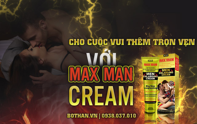 Maxman Cream hỗ trợ gia tăng kích thước dương vật hiệu quả
