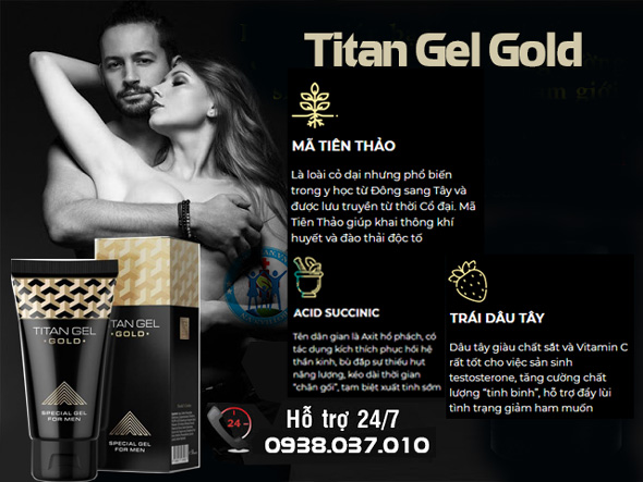 Thành phần của Titan Gel Gold