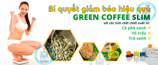 green coffee banner